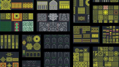 ۳۰۰ ابجکت تزیینات معماری اسلامی